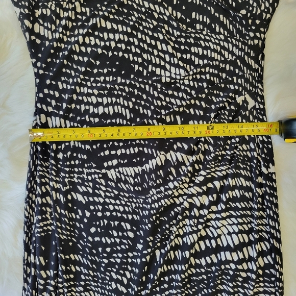 Ralph Lauren Elegant Black and White Patterned Dress - Picture 11 of 13